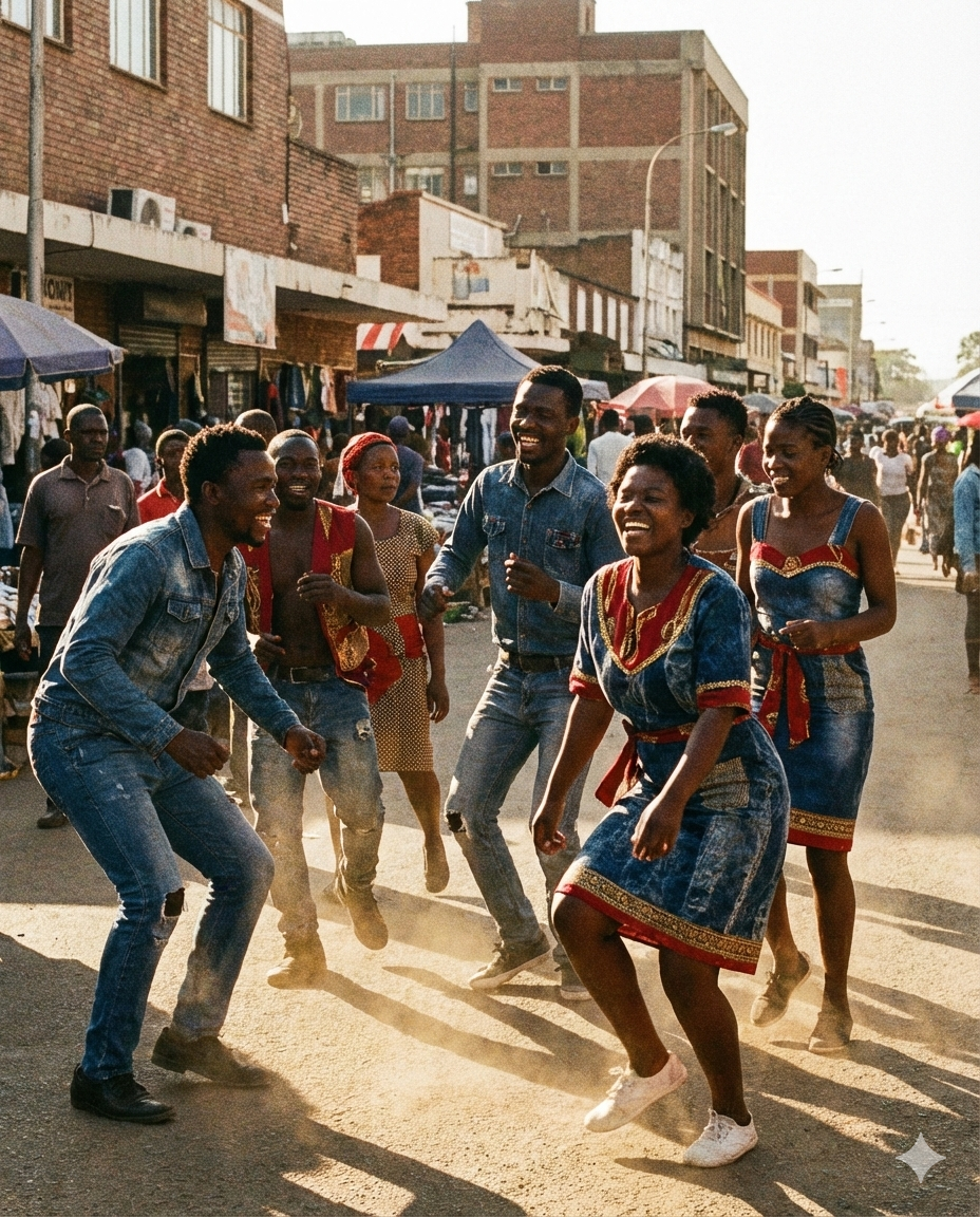 Zimbabwe Creative Scene Background